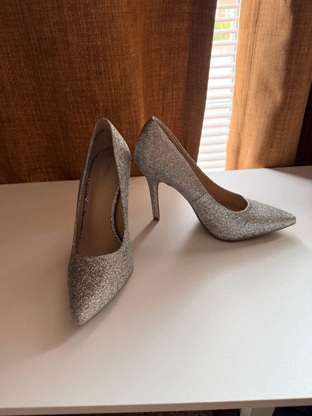 3 for $9 Catwalk glitter pumps new floor model 37 6.5